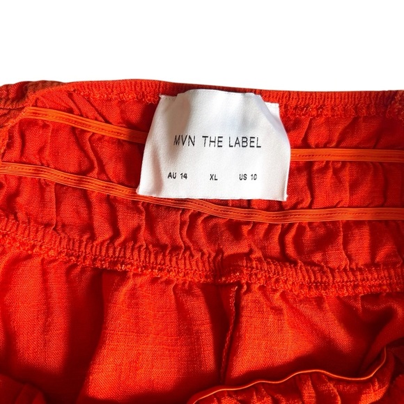 MVN The Label Feast of Fire Midi Dress Orange Size US 10 - Picture 7 of 11